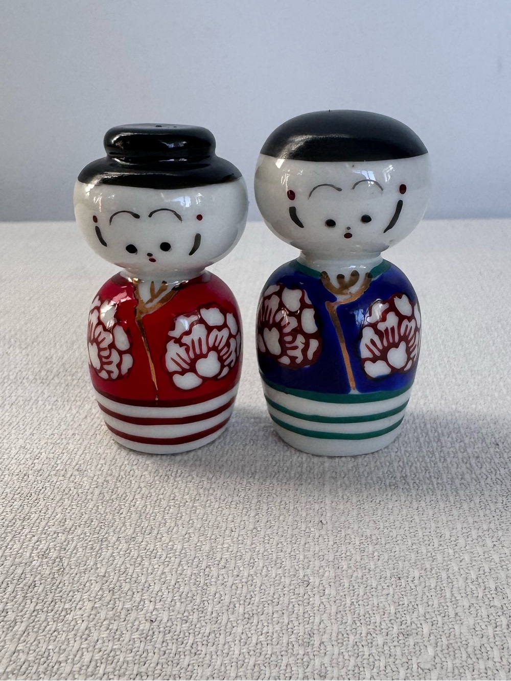 Japanese Miniature Ceramic Kokeshi Doll